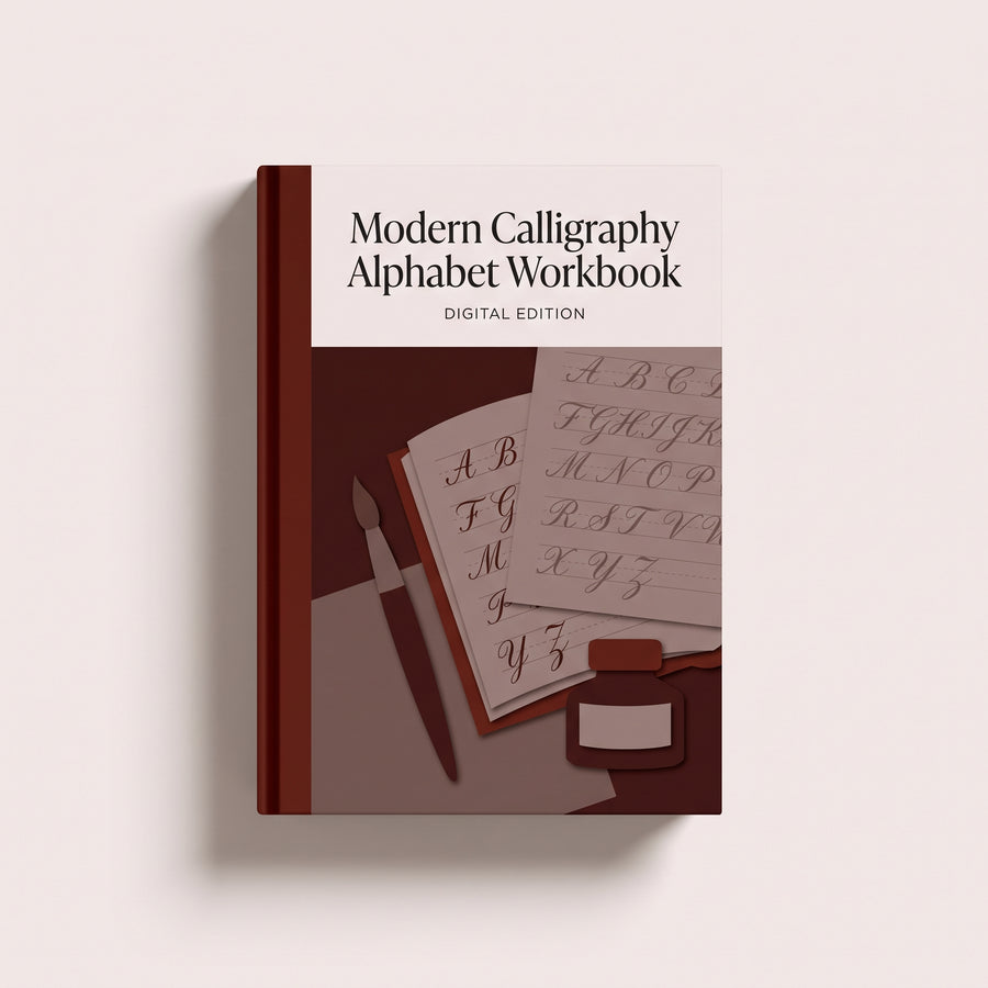 Modern Calligraphy Alphabet Workbook